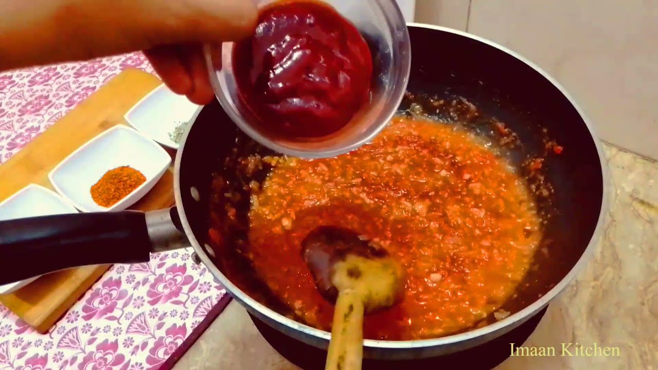 How To Make pizza sauce recipe | homemade pizza sauce recipe By Imaan kitchen.