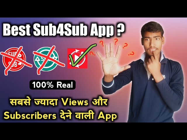 SUB4SUB Ke Liye Konsi App Use Kare | Best App For Sub4Sub | 1000 Subscribers | 1M Views