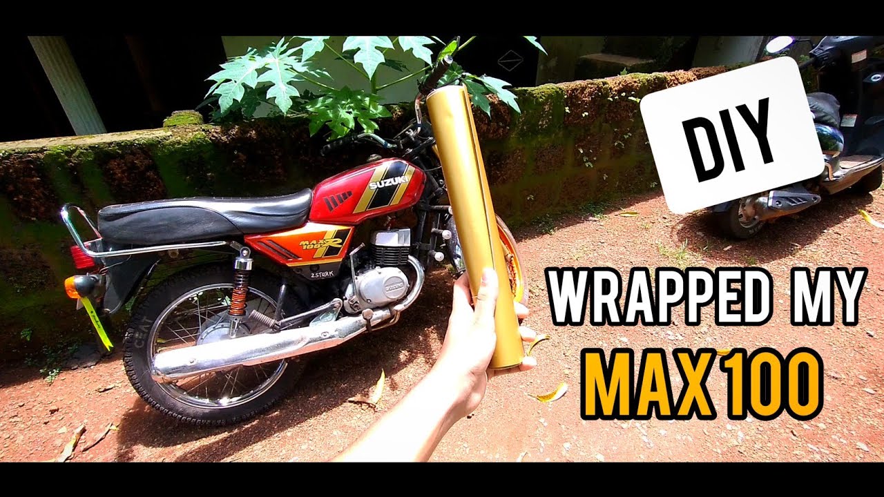Wrapping my max100 at home..#goldenwrap #max100r