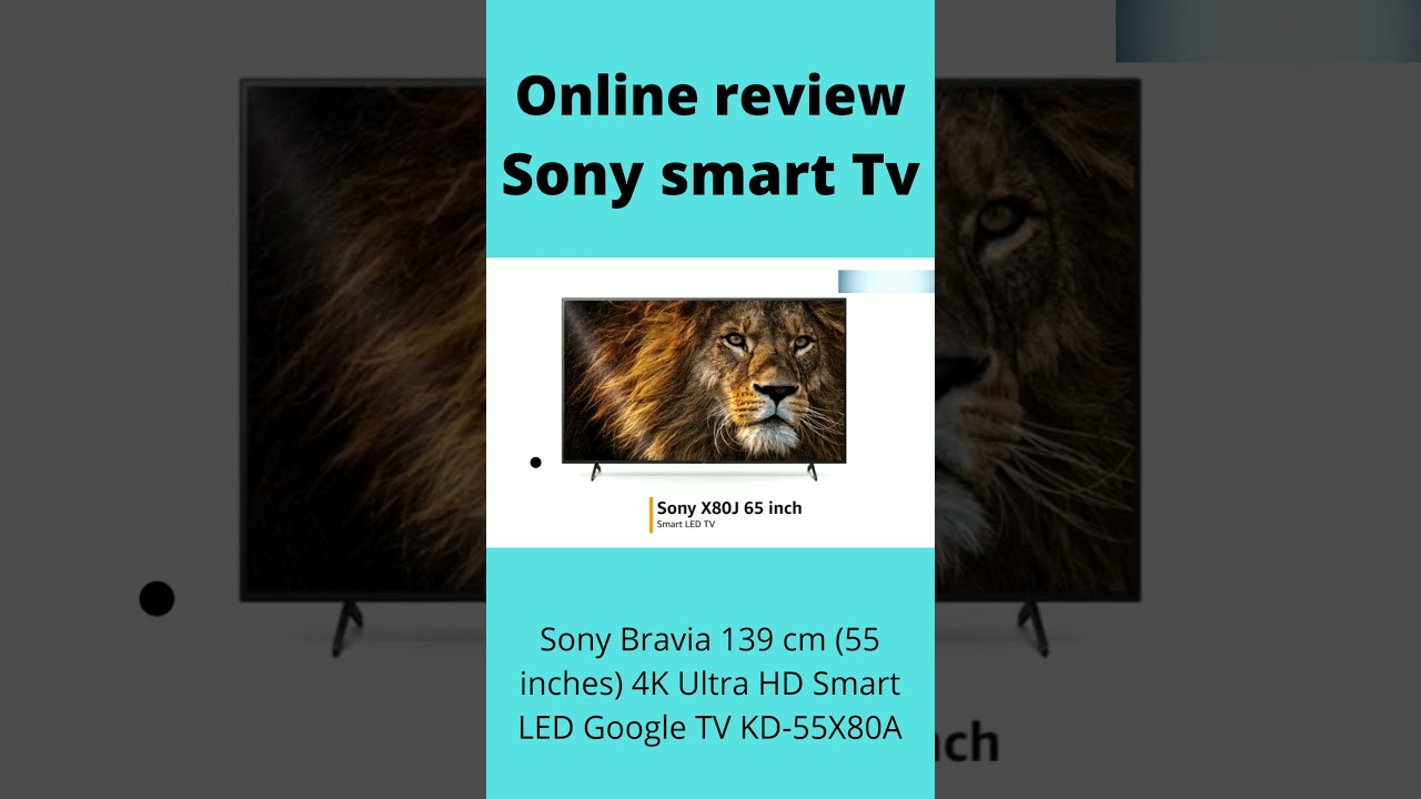 Sony Bravia 139 cm (55 inches) 4K Ultra HD Smart LED Google TV KD-55X80AJ (Black)  Model)#shorts