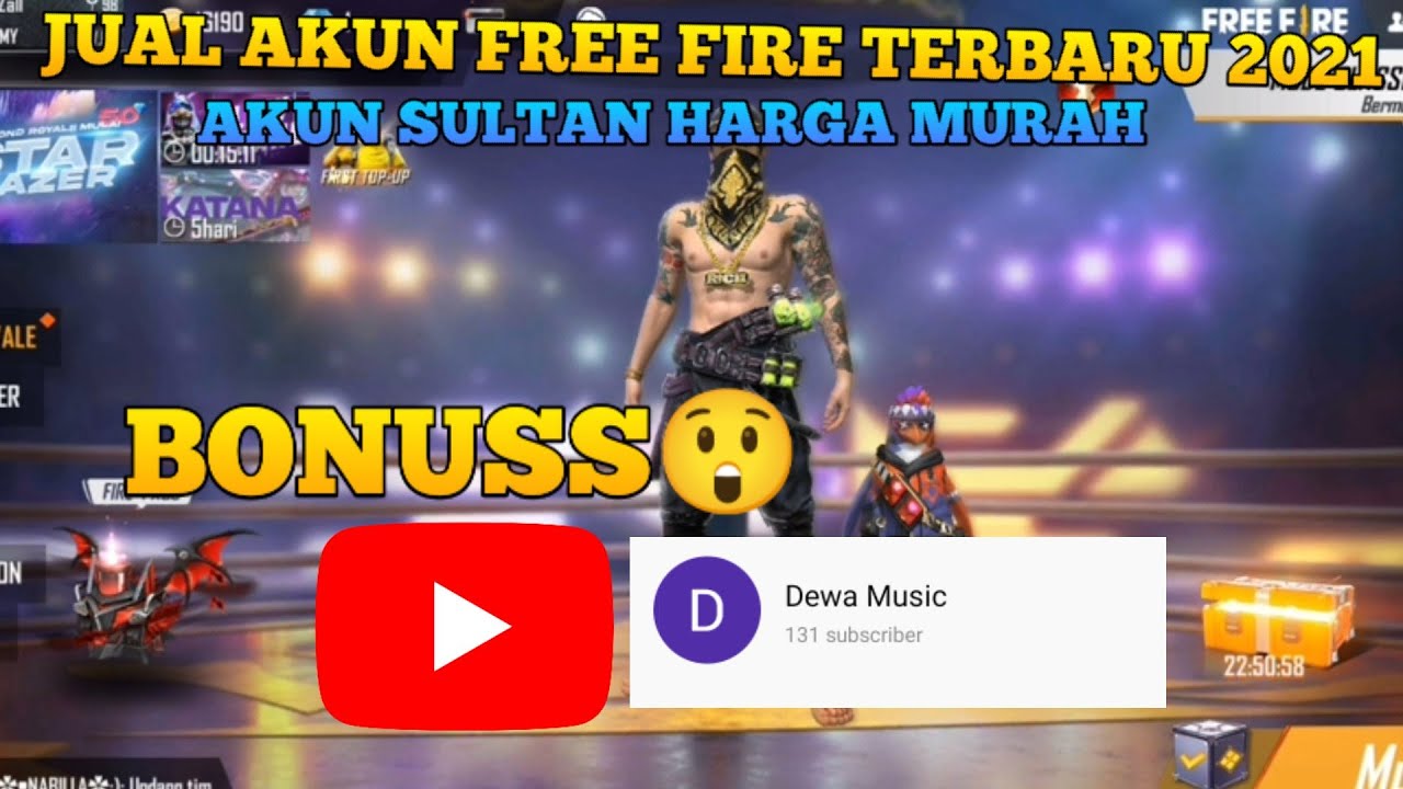 Jual Akun Free Fire Terbaru 2021 Sultan Tapi Murah?|| Garena Free Fire Indonesia