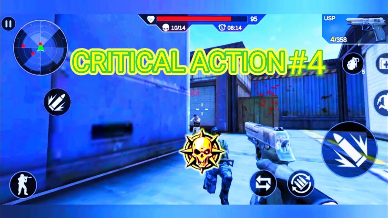 Critical action#4//Gun fighting game// Amazing video // jogira sara ra ra // Crono Gaming X