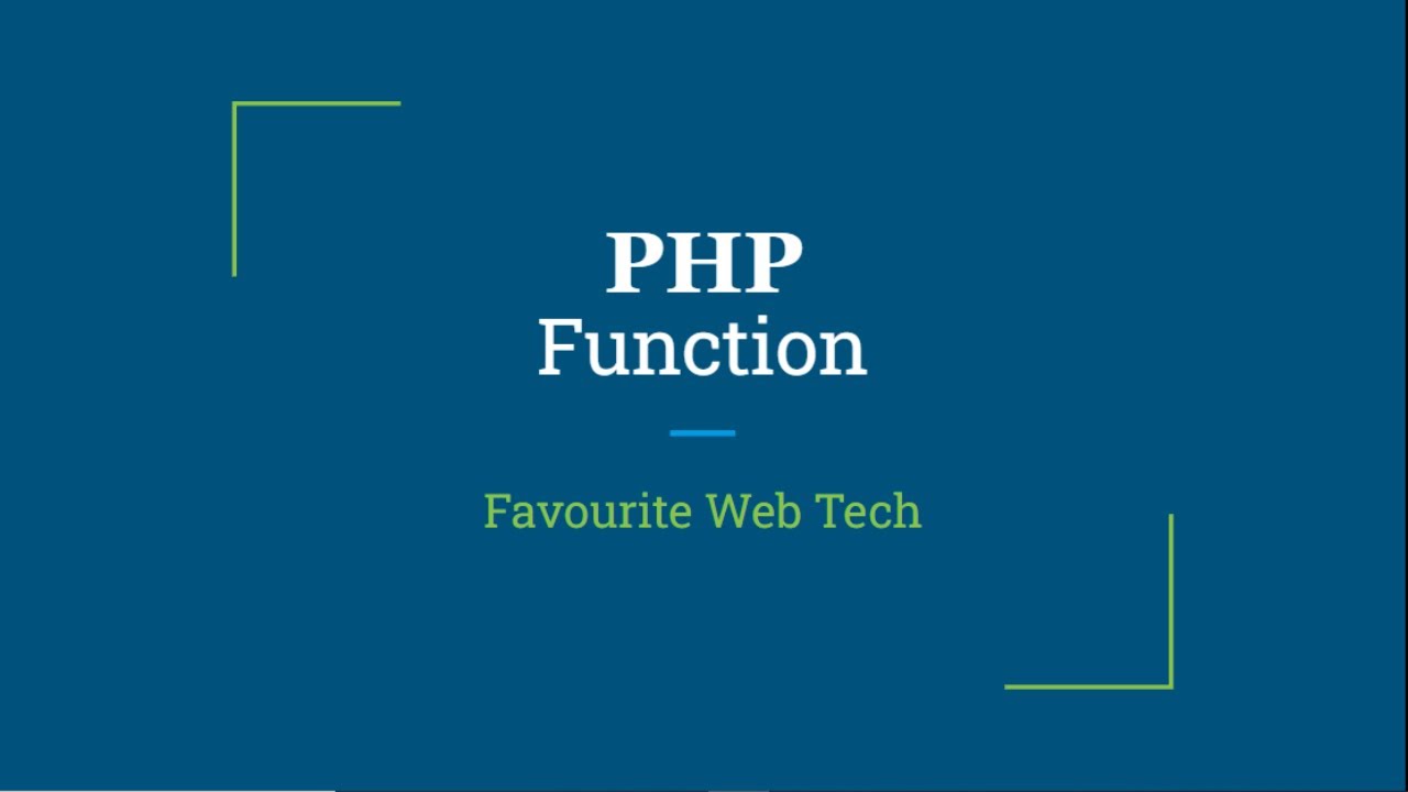PHP Function in Bangla
