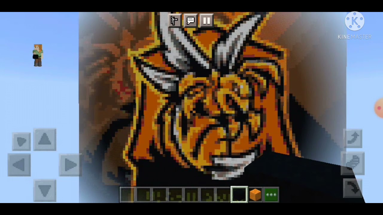 I made my logo in Minecraft with song