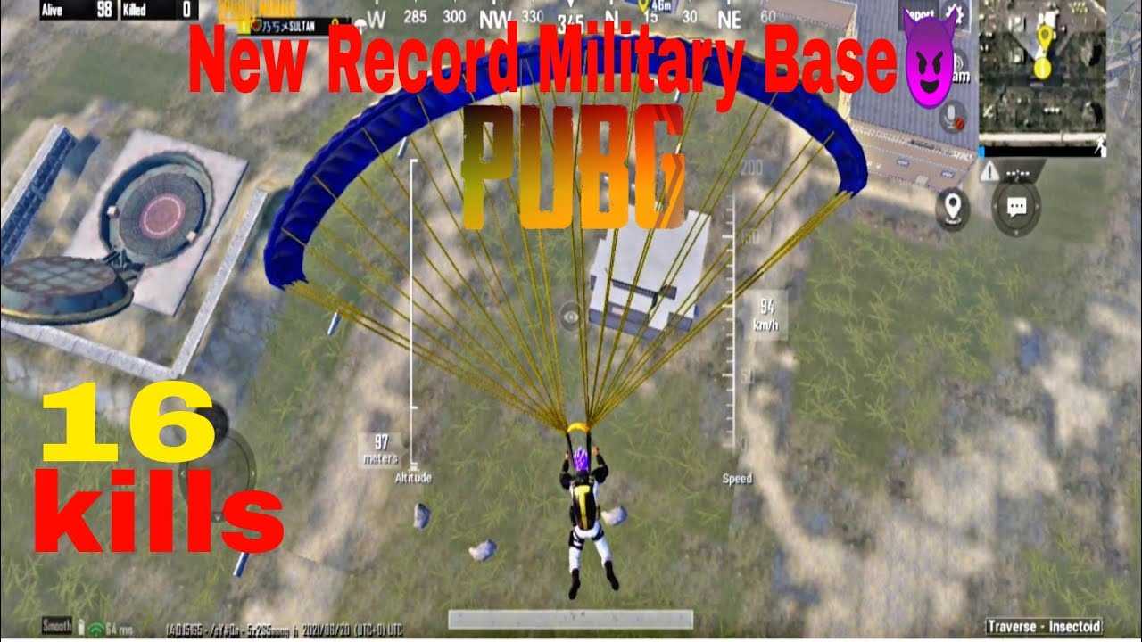 New Record Military Base??Poco x3 Pubg Gameplay। 16 kills??