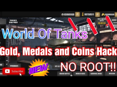 World Of Tanks Unlimited Gold And Medal Hack ||NO ROOT!|| New 2021 Update