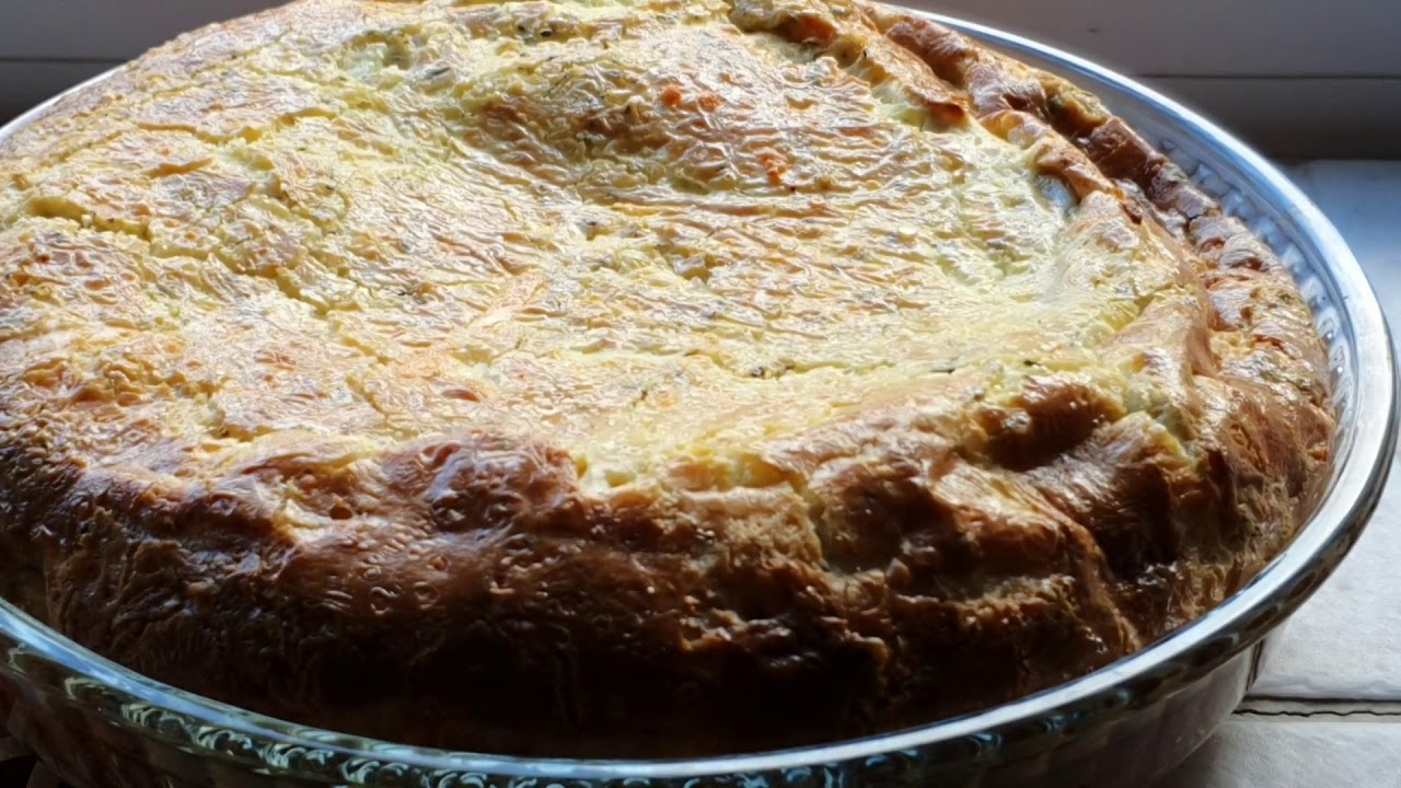 Fluffy Salmon quiche without pastry #quiche#brunch