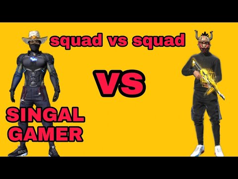 Singal gamer in squad vs squad in free fire