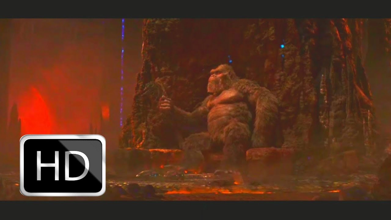 ``Kong find battle axe'' king of the Hollow Earth 4K scene