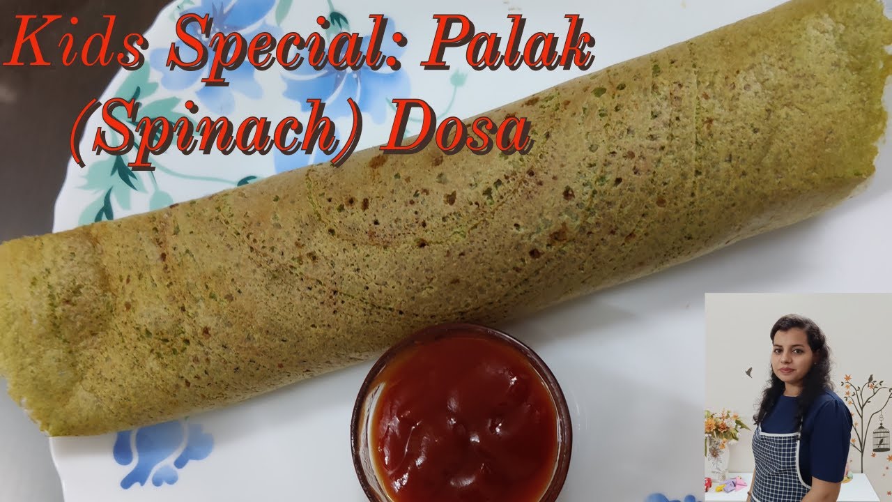 Easy Palak Dosa | protein  and Iron Rich breakfast recipe | Spinach Dosa | healthy Dosa | Dosa Pizza