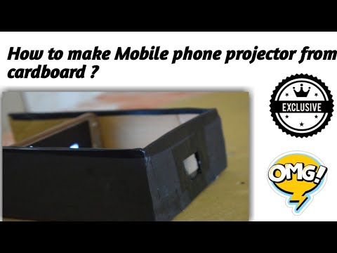How to make Mobile phone projector from cardboard ? DIY