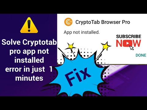 Cryptotab pro apk | Fix App not installed |  cryptotab pro app not installed solution 110% working