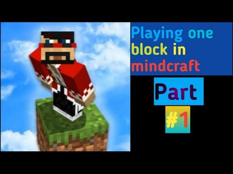 playing one block in mindcraft part#1