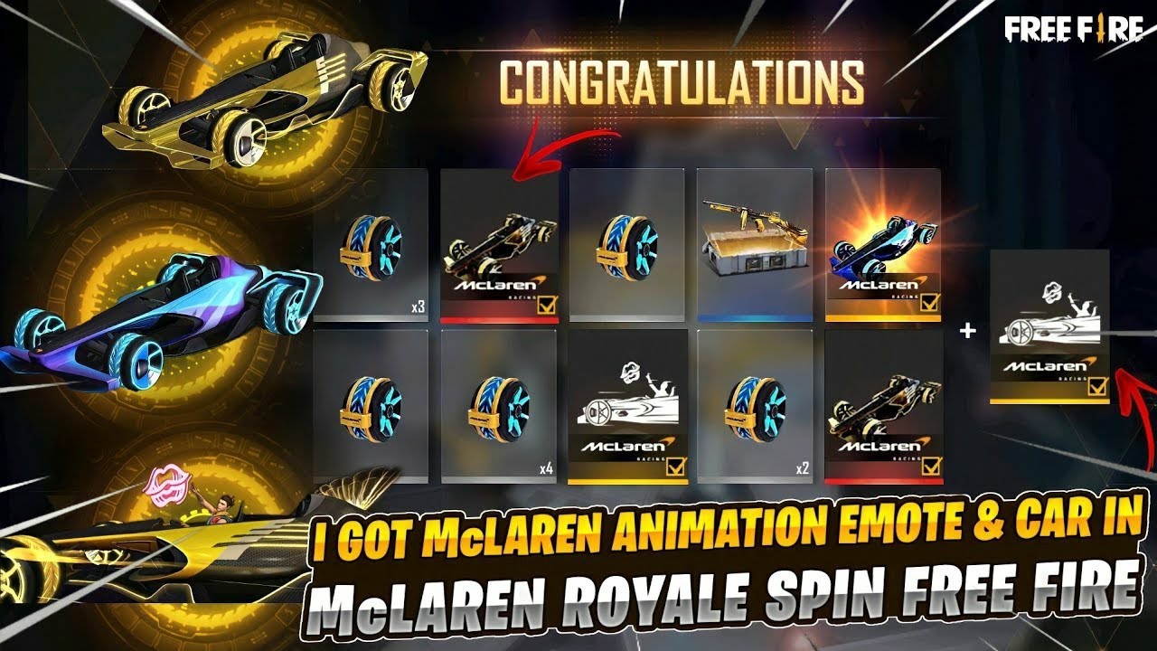 Speed & Style Event Spin? One Spin Tricks ?Mclaren Luck Royale Spin Trick Skin Spin?New luck Royal.