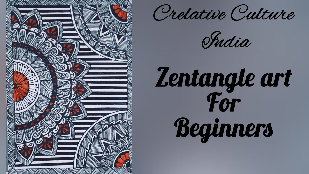 zentangle art for beginners || mandala art ||