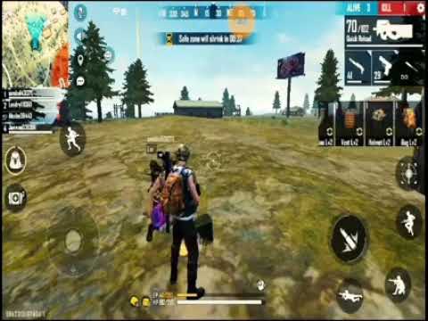 Free fire game video solo vs squad game video
