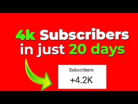 0 to 4k Subscribe on youtube How l Got 10x Subscribers in just 20 day youtube channel Subscribe 10x