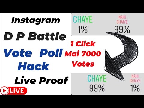 How to hack Instagram vote poll and do battle Full hack 1 click Mai 7000 votes #technicaladviaor