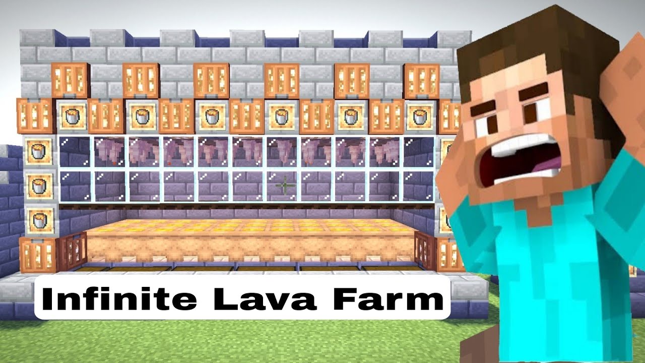Lava Farm Tutorial : Minecraft : Steve Gamerz