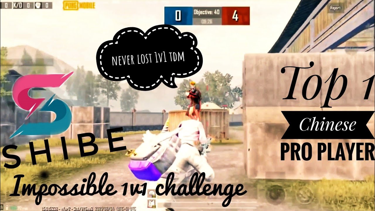 impossible 1v1 tdm challenge against top 1 Chinese pro player vs Shibe pubg mobile | Diesel Gaming |