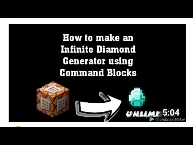 ?how to get diamond by command block in Minecraft