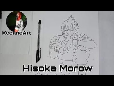 Drawing Hisoka Morow tutorial - Hunter X Hunter (Anime drawing)
