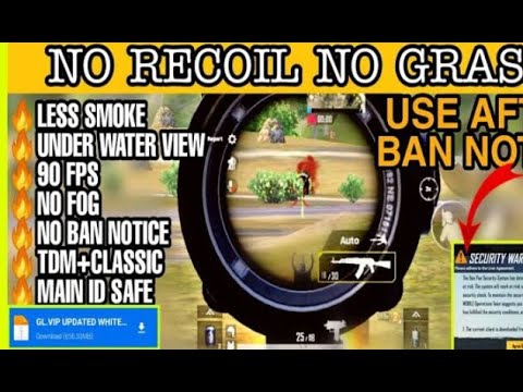 NO Recoil NO GRASS  MANGIC BULLET AIM BOT 90FPS ONLY NO BAN