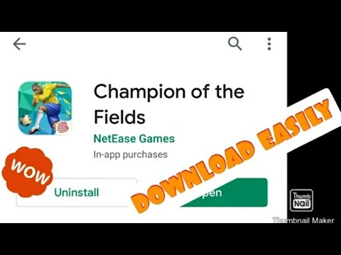 HOW TO DOWNLOAD ONE OF THE BEST FOOTBALL GAME CHAMPIONS OF THE FIELD