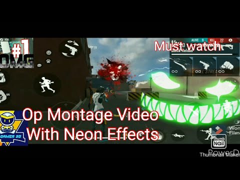 Op Montage Video With Neon Effects ??Must watch #vip #neon #montagevideo #onwtap #totalgaming #Desi