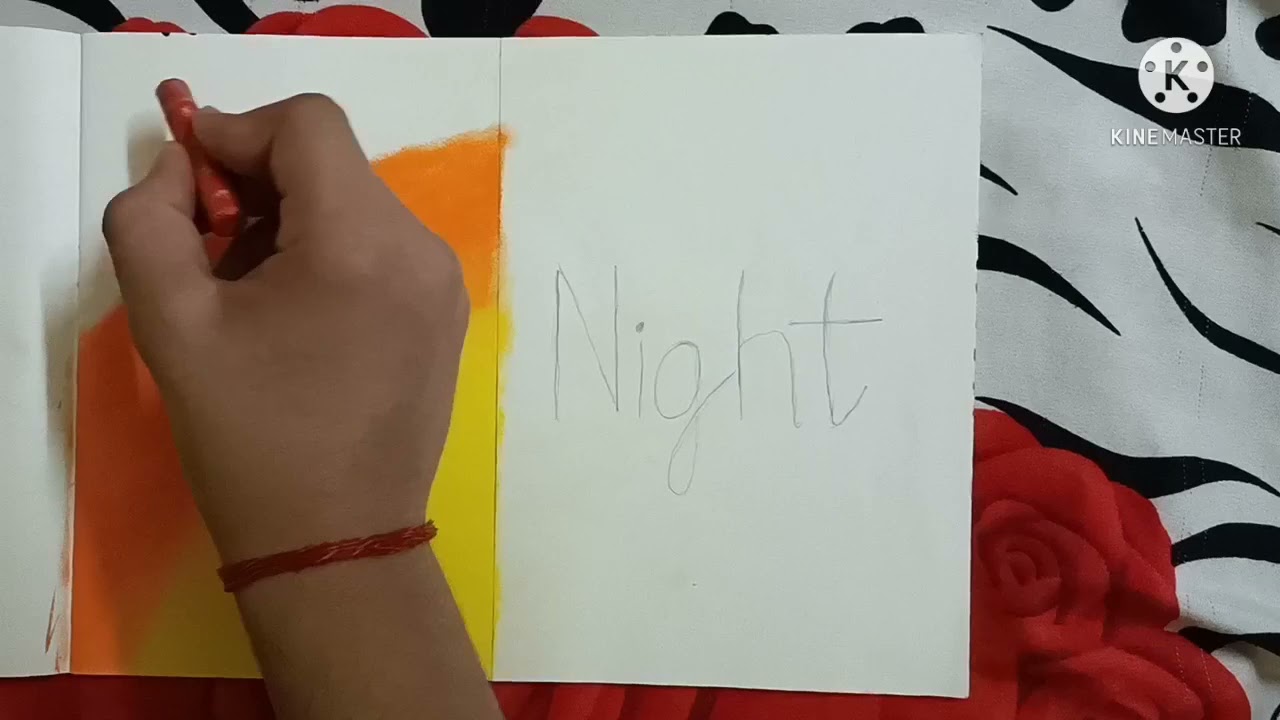 #Day and Night scene❤️❤️[Kids art Valley]