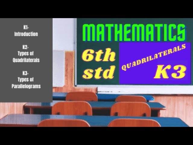 PARALLELOGRAMS / TYPES /By Pradeep Paarasmani /6th Std Maths /Types Of Quadrilaterals /math is fun