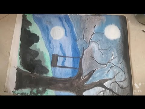 Amazing scenery drawing | Drawing of nature |Drawing