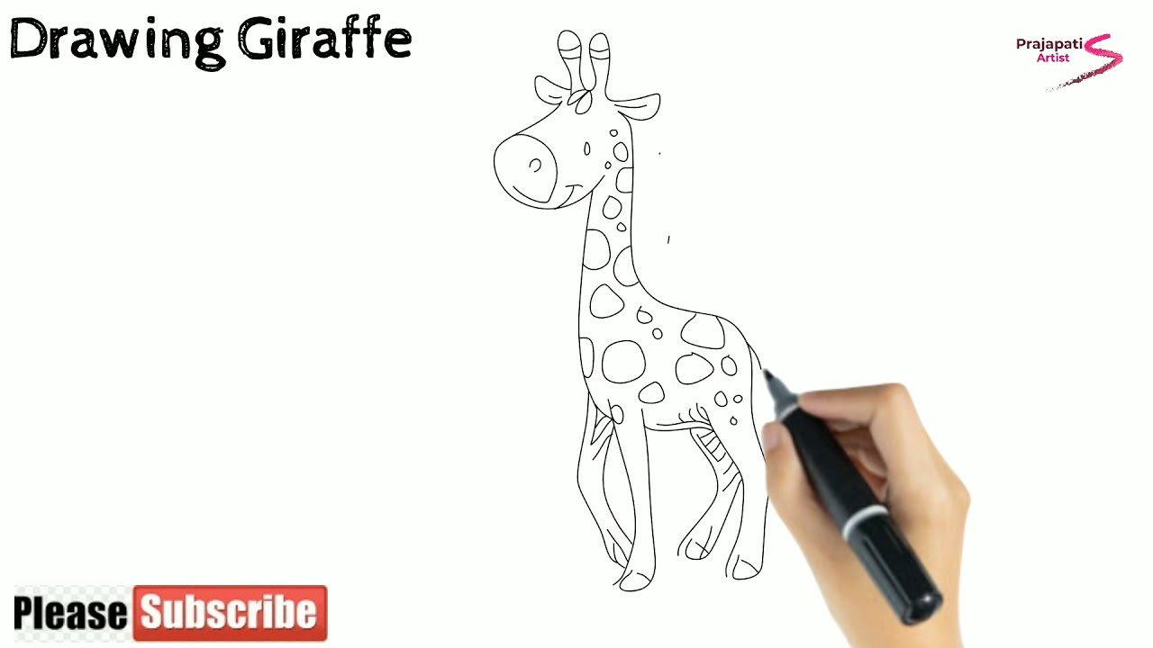 how to draw giraffe | drawing giraffe | giraffe | giraffe drawing step by step