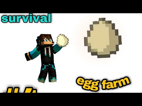 auto matic egg farm in minecraft survival ep #4