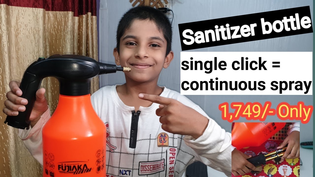 FUJIAKA Sanitizer/Garden Sprayer | without touch Spray | Unbox and Full Review In Telugu