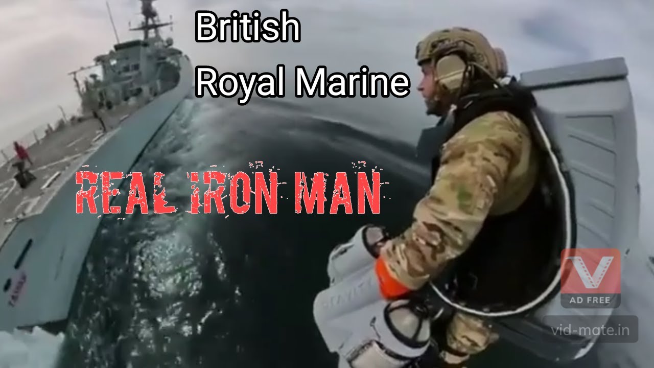 Watch a Jetpack-Flying Royal Marine Board  ship like Freakin