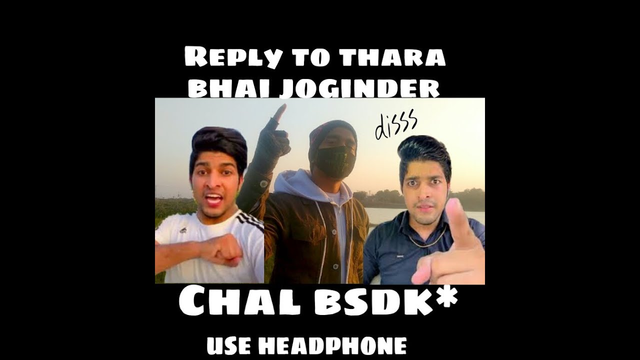 |CHAL BSDK*| NEW DISS | Reply to thara bhai joginder |PROD:- Redlox Beats