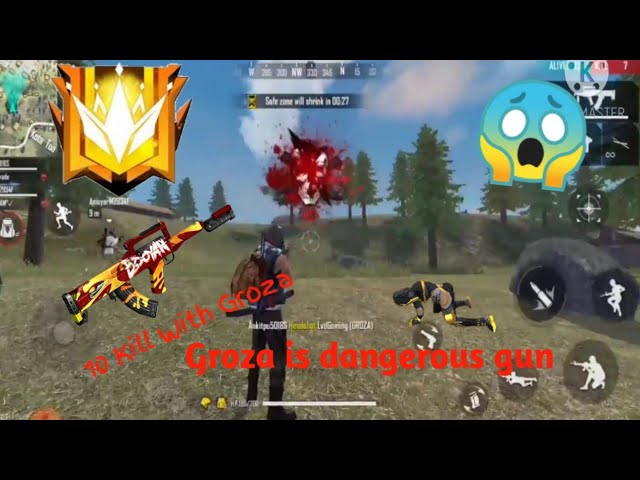 New Gameplay Video With Groza Free Fire Bagoda Gaming