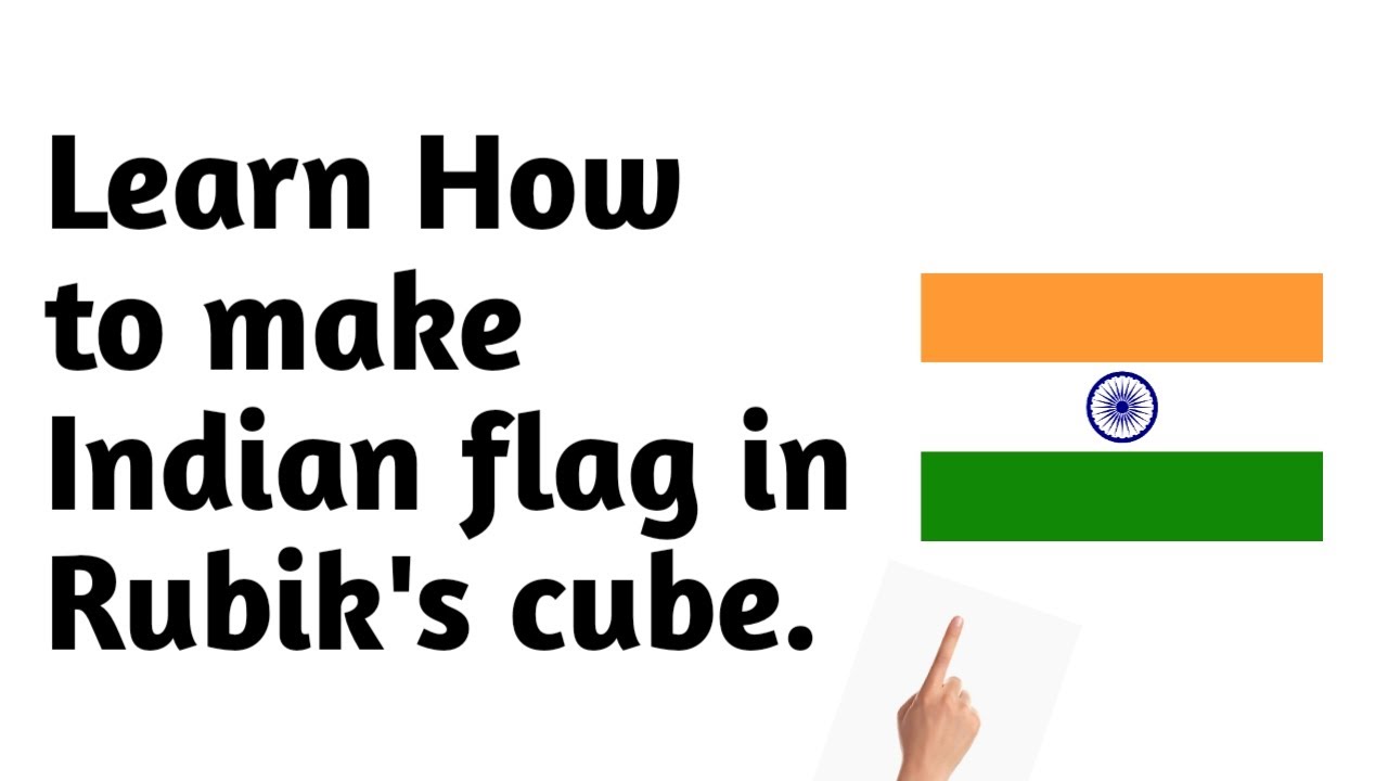 Learn how to make Indian flag in Rubik's cube. Logical Cubing Expert. #Shorts