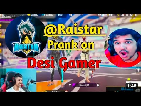 Raistar prank on Desi gamer Amit bhai ?/best prank of raistar