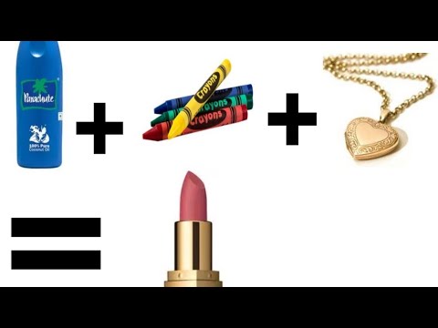 How to make home made lipstick / very easy simple makeing lipstick playlist / like and subscribe