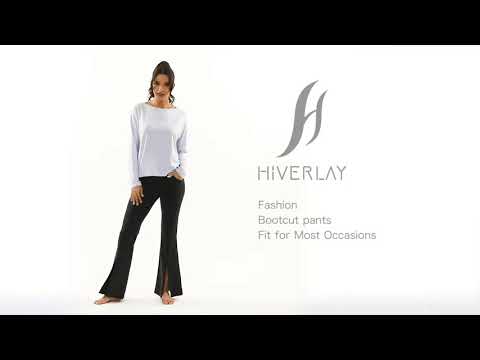 Hiverlay Bootcut Flare Pants Work Pants for Women High Waist