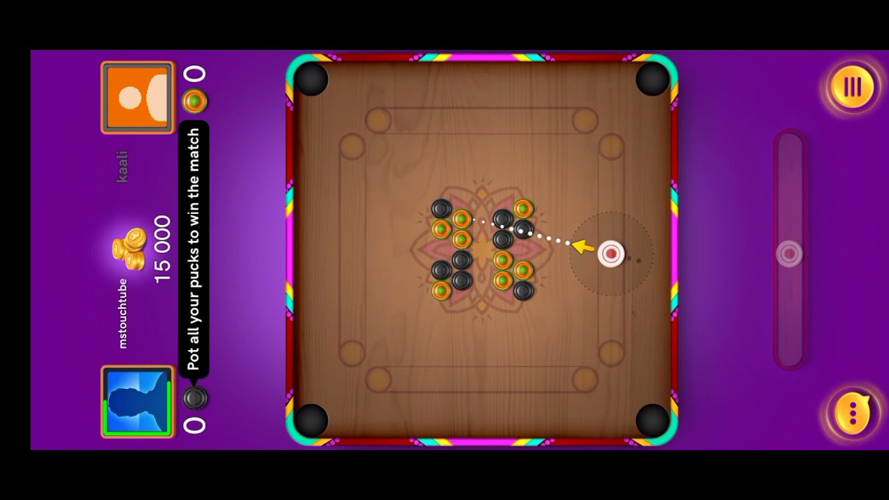 very nice game! #carrom #shot #ms touchtube