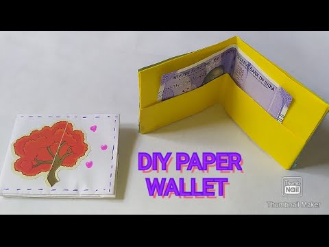 DIY A PAPER ?WALLET NEW CRAFT EASY PAPER DIY A WALLET simple craft.