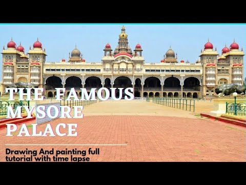 Mysore Palace | Painting full tutorial with time lapse|