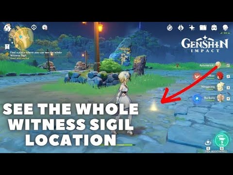 Find A Place Where You Can See The Whole Sigil ? | Genshin impact !!