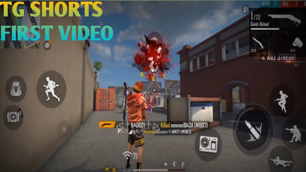 TG SHORTS FREE FIRE VIDEO FOR HEADSHOT VIDEO---(FIRST VIDEO)
