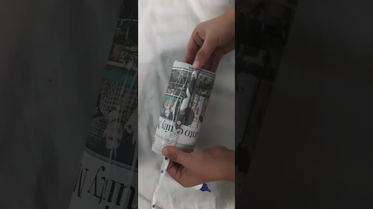 How to make penholder from newspapers