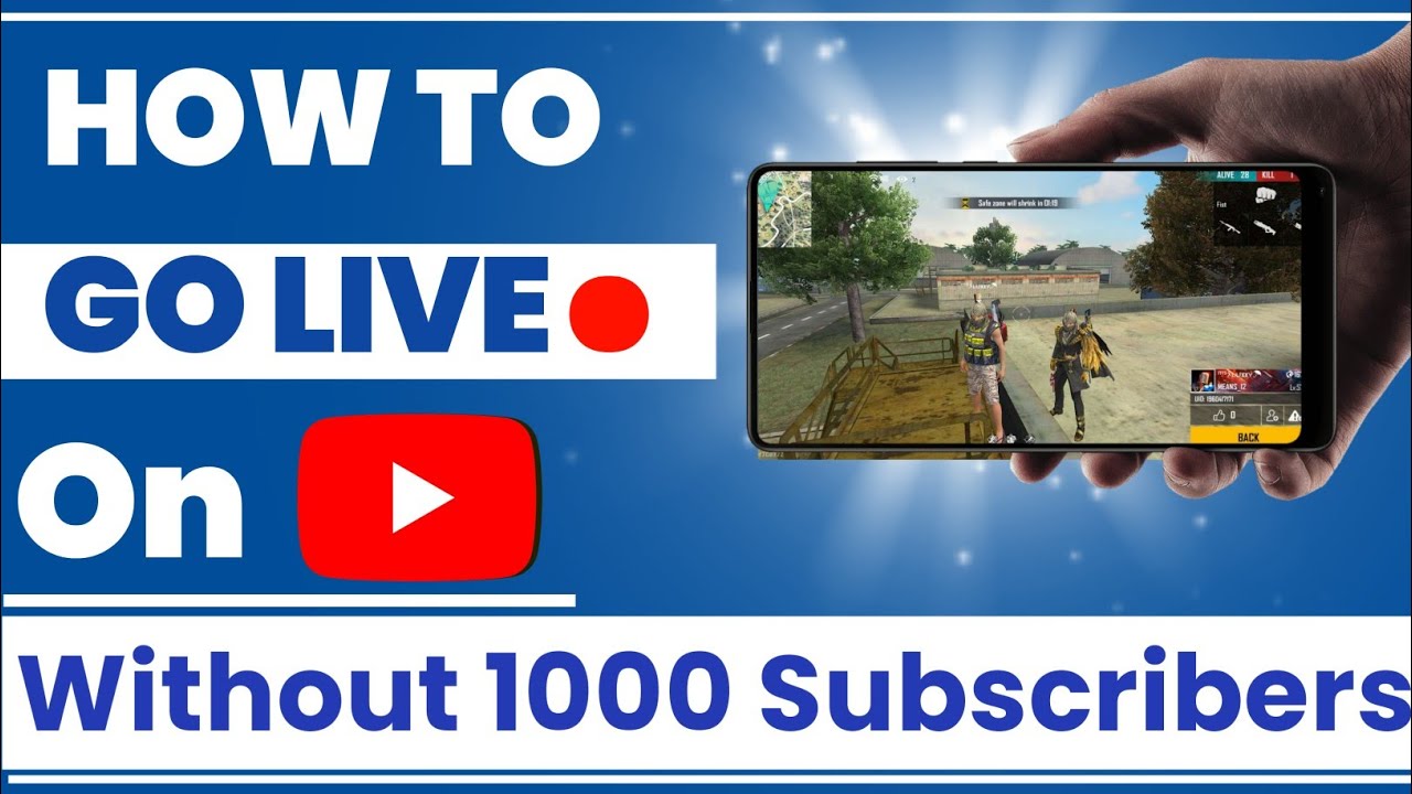 How to live any game on YouTube without 1000 subscriber YouTube per live kaise karen 1k subscriber