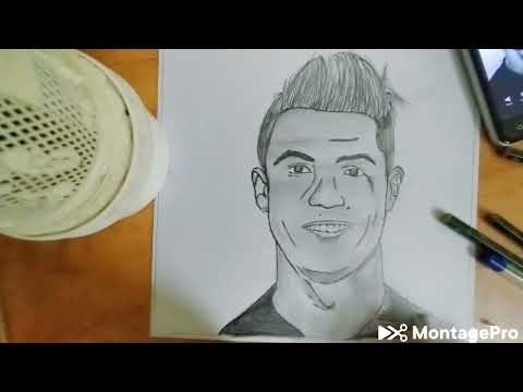 How to draw cr7 sketch #part-2